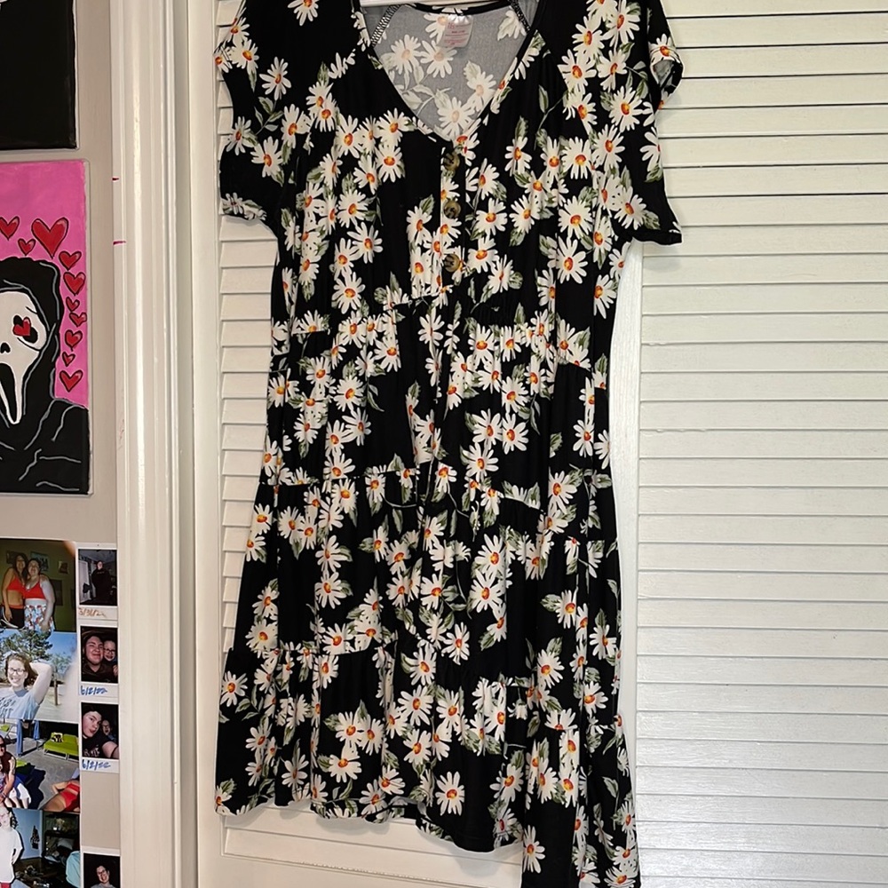 No Boundaries Midi Floral Daisy Dress